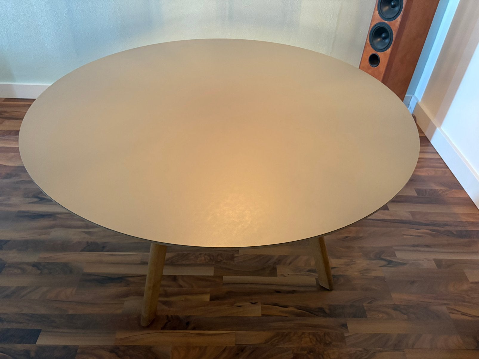 Hay copenhague eettafel 140 cm kleur: groen grijs, Ophalen of Verzenden, Zo goed als nieuw, Rechthoekig, 100 tot 150 cm