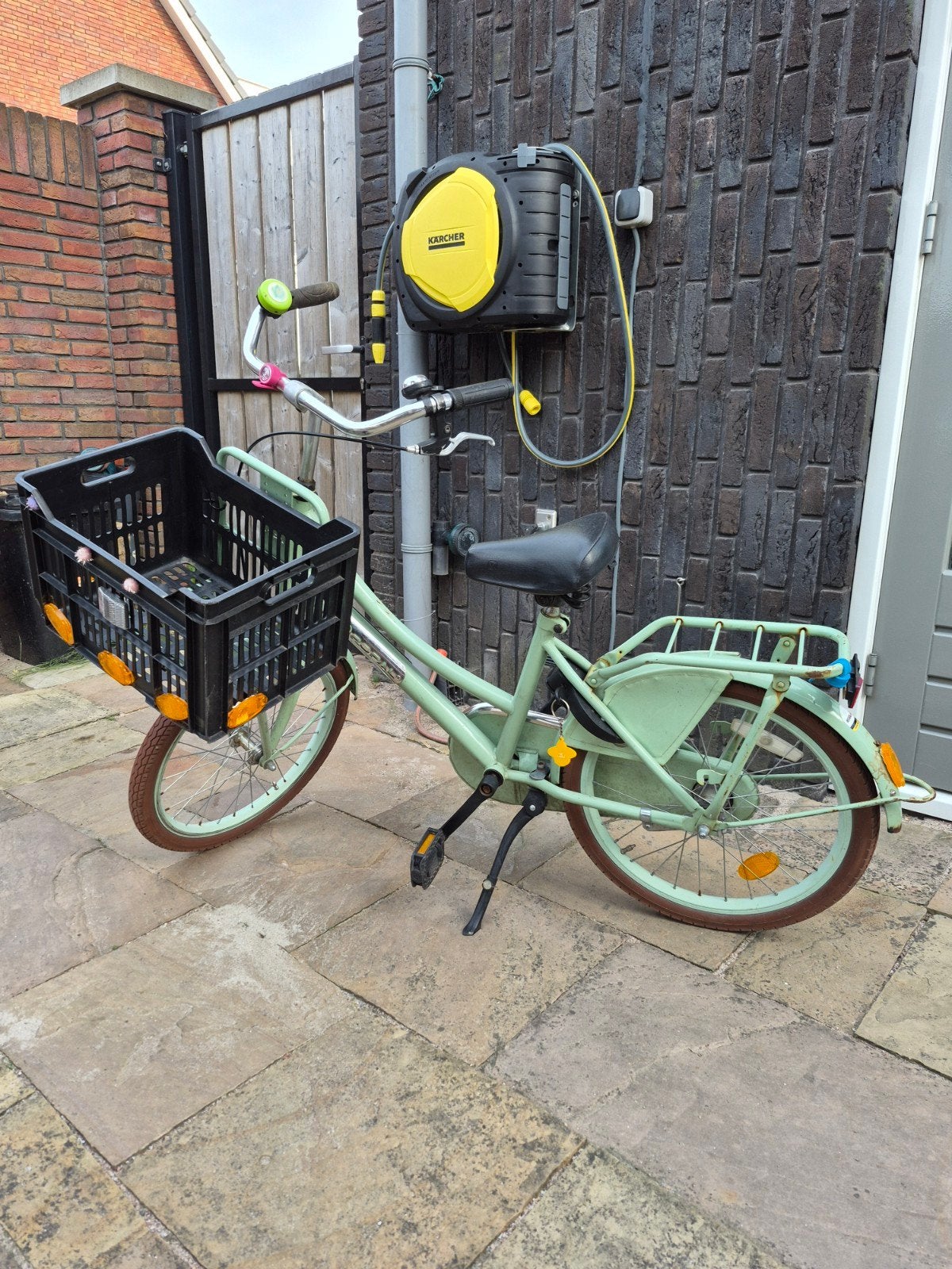 Opoe fiets 20 inch - Mintgroen, 20 inch of meer, Gebruikt, Velgrem, Ophalen of Verzenden
