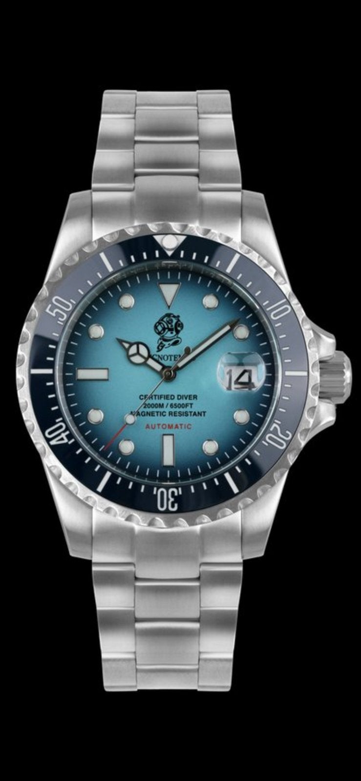 Tecnotempo diver horloge Helmet automatic nieuw!, Sieraden, Tassen en Uiterlijk, Horloges | Heren, Overige merken, Staal, Staal