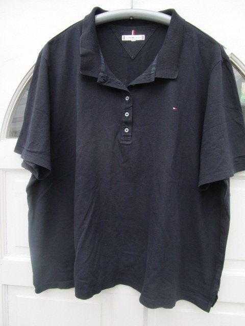 Superruime donkerblauwe Tommy Hilfiger polo  4XL, zie maten, Kleding | Heren, Ophalen, Blauw, Tommy Hilfiger, Overige maten