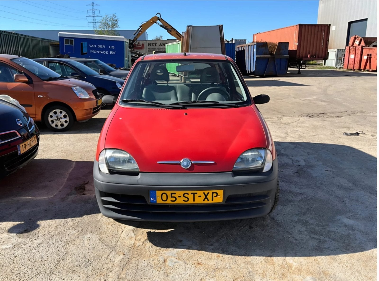 Fiat Seicento 1.1 2006 Rood, Auto's, Voorwielaandrijving, 4 stoelen, Origineel Nederlands, Handgeschakeld