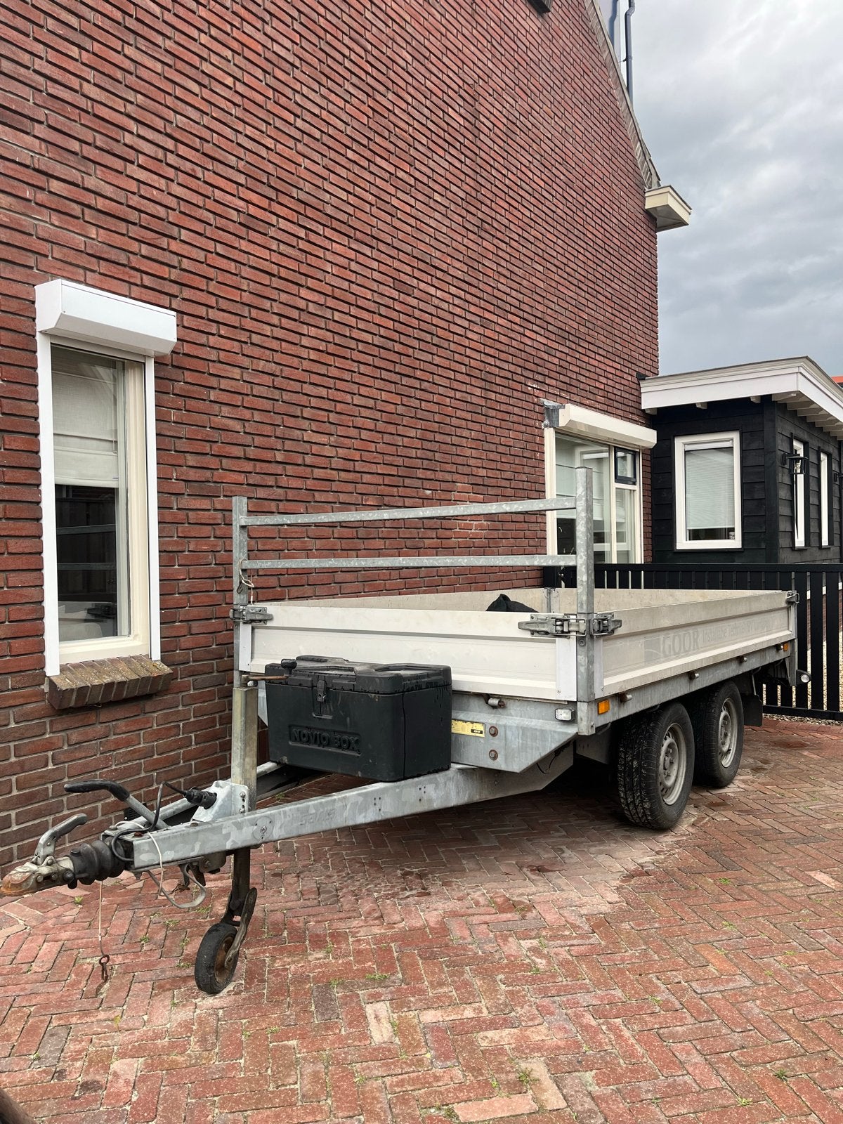 Robuuste 3 meter Saris aanhanger met gereedschapskist, Auto diversen, Aanhangers en Bagagewagens, Ophalen, Gebruikt