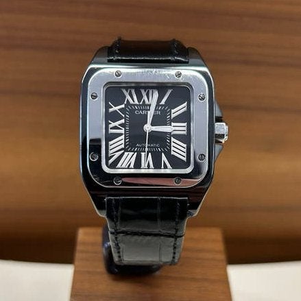 Cartier Santos 100, Ophalen, Zo goed als nieuw, Staal, Overige merken