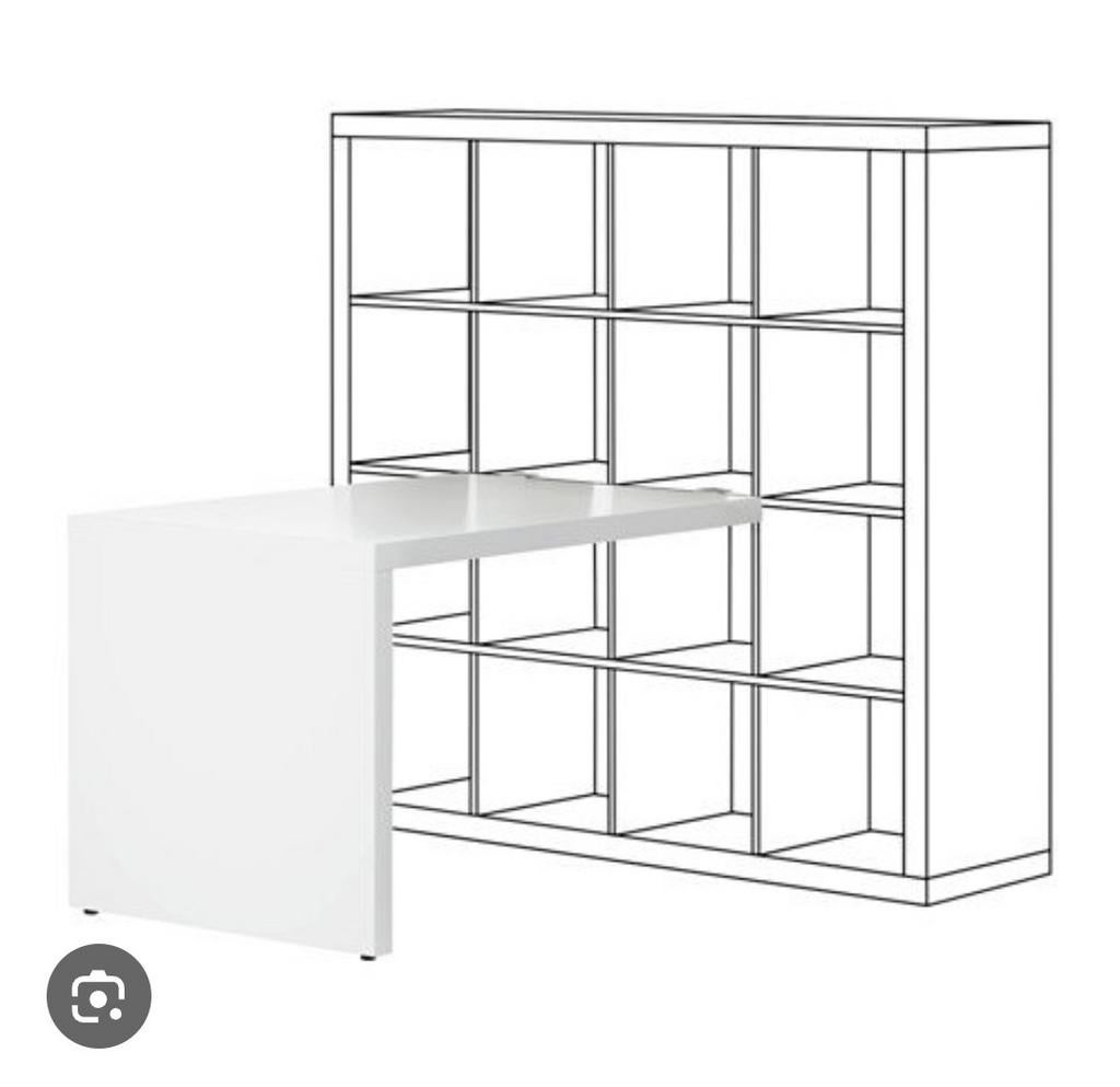 IKEA KALLAX Bureau, Ophalen, Opbergruimte, Gebruikt, Spaanplaat of MDF