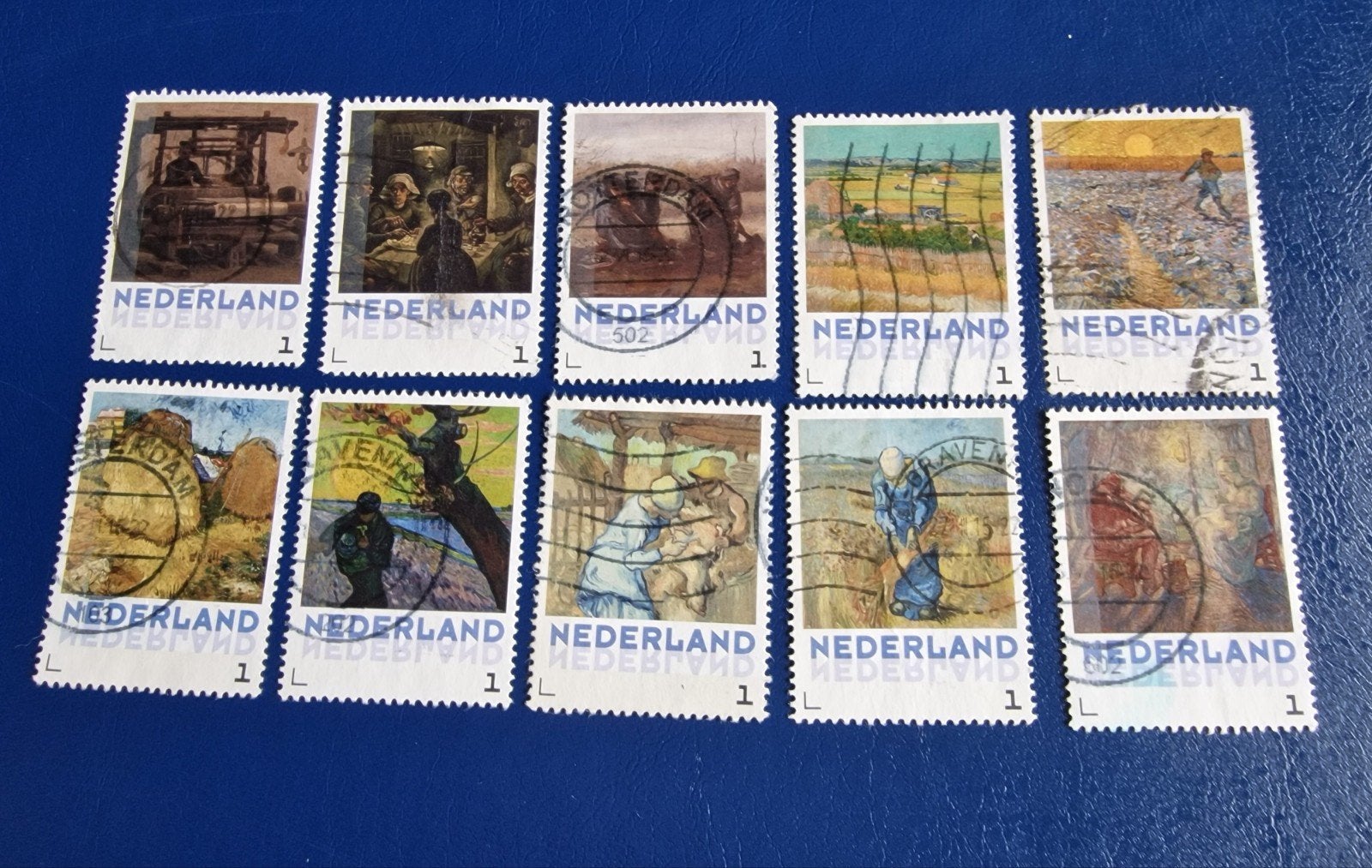 kv635 boerenleven - van Gogh -persoonlijke postzegel, Ophalen of Verzenden, Na 1940, Gestempeld