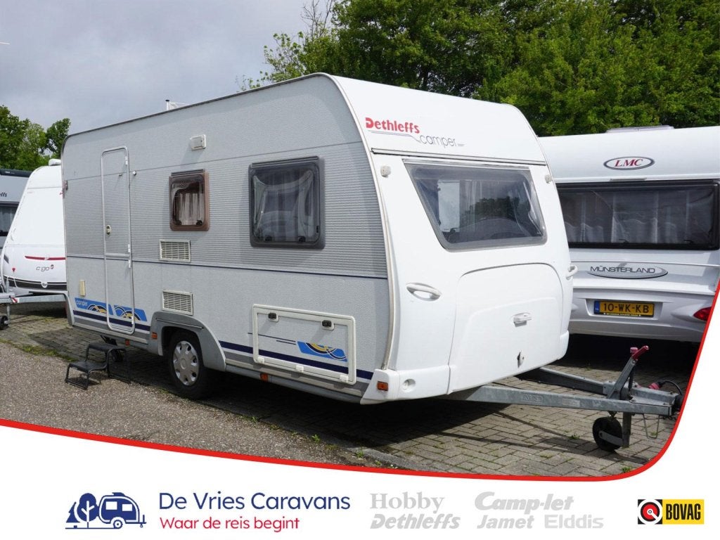Dethleffs Camper 440 DB tent + luifel,fietsendrag, Caravans en Kamperen, Standaardzit, Kachel, Bedrijf, 750 - 1000 kg