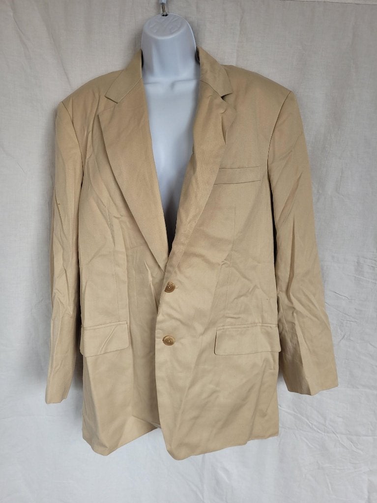 Gaaf ouderwets beige colbert mt M/L merk Gulati, Maat 48/50 (M), ., Ophalen of Verzenden, Zo goed als nieuw