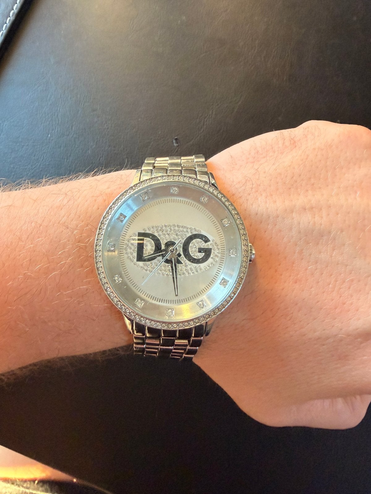 Dolce & Gabbana Time - Swarovski, Sieraden, Tassen en Uiterlijk, Horloges | Heren, Overige merken, Staal, Staal, Polshorloge