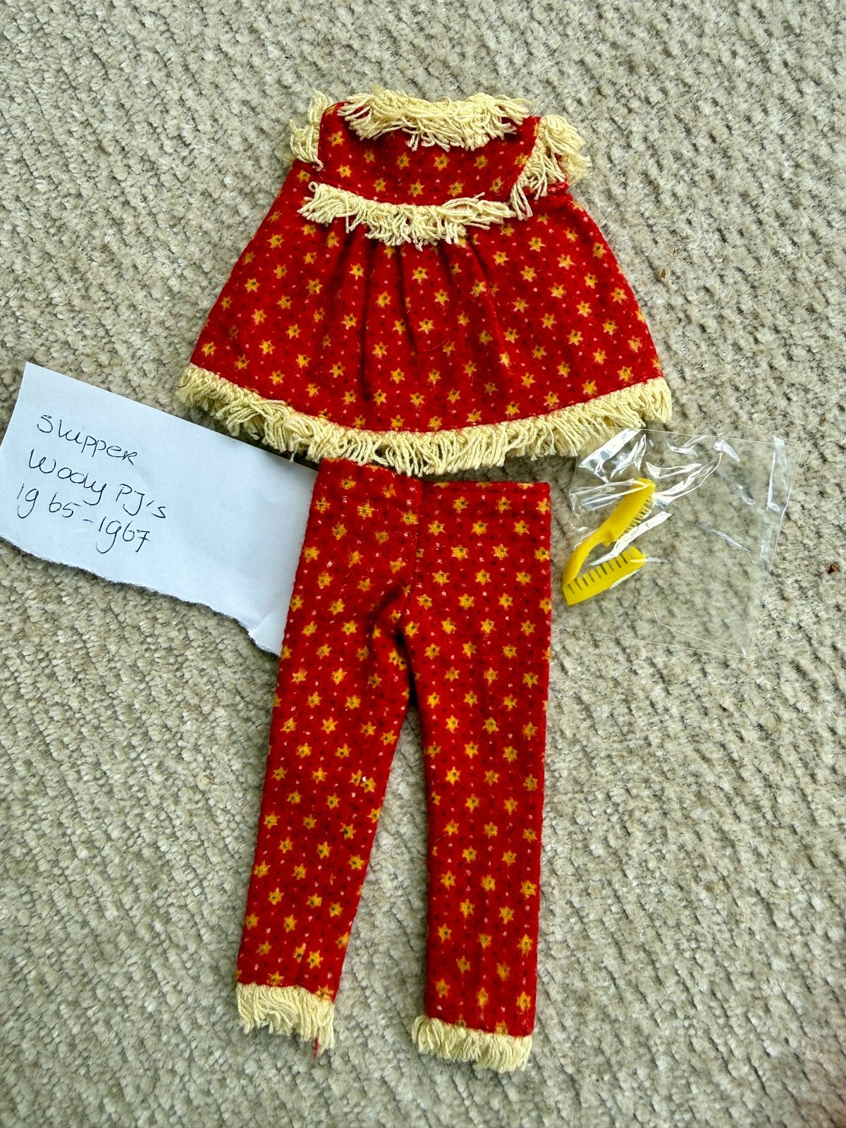 Vintage skipper kleding WoolyPJ s, Ophalen of Verzenden, Gebruikt, Kleertjes