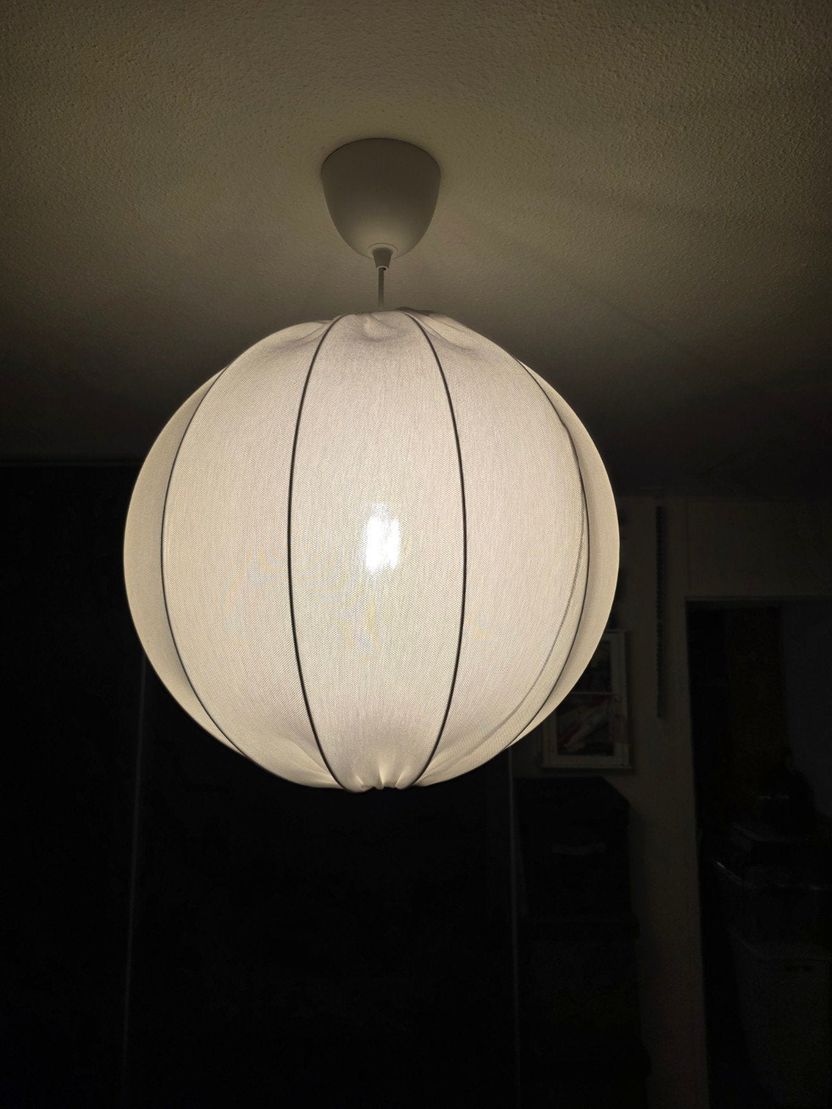 Ikea lampenkap, wit, rond, Gebruikt, Wit, Rond, Textiel