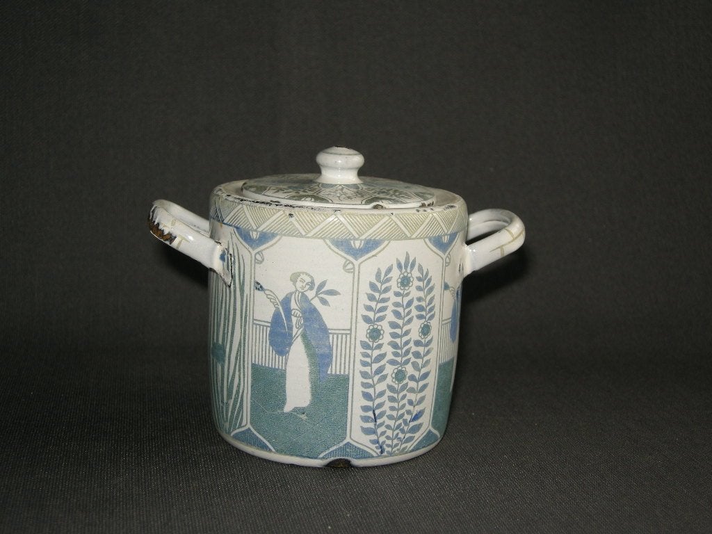 Emaille Lange Lijs suikerpot, Ophalen of Verzenden