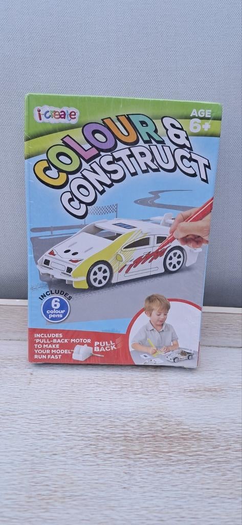 I-create Colour & Construct Auto Knutselset, Voertuigen, Nieuw, Meerkleurig, Ophalen of Verzenden