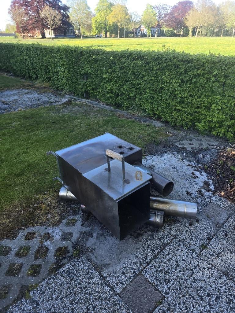 RVS houtkachel HOTTUB, Tuin en Terras, Bubbelbaden en Hottubs, Ophalen, Gebruikt, Vast, Inbouw