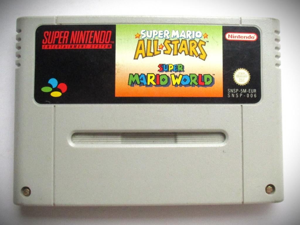 Super Mario All Stars~SNES~SNSP-5M-EUR~06~Nintendo, Gebruikt, Racen en Vliegen, 2 spelers, Eén computer