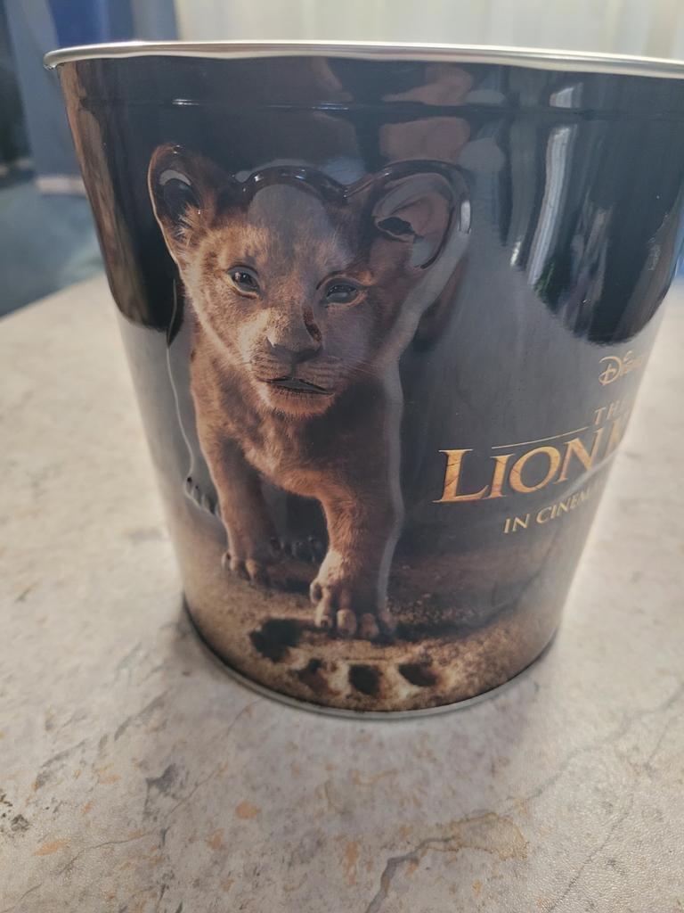 Disney The Lion King Popcorn Emmer - Simba, Verzamelen, Disney, Ophalen of Verzenden, Leeuwenkoning of Jungle Boek