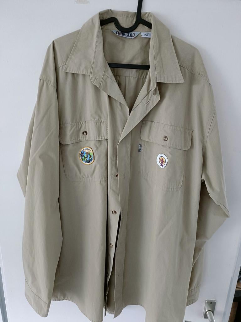 Scoutfit Scout blouse beige 2XL, Scoutfit, Beige, Ophalen of Verzenden, Zo goed als nieuw