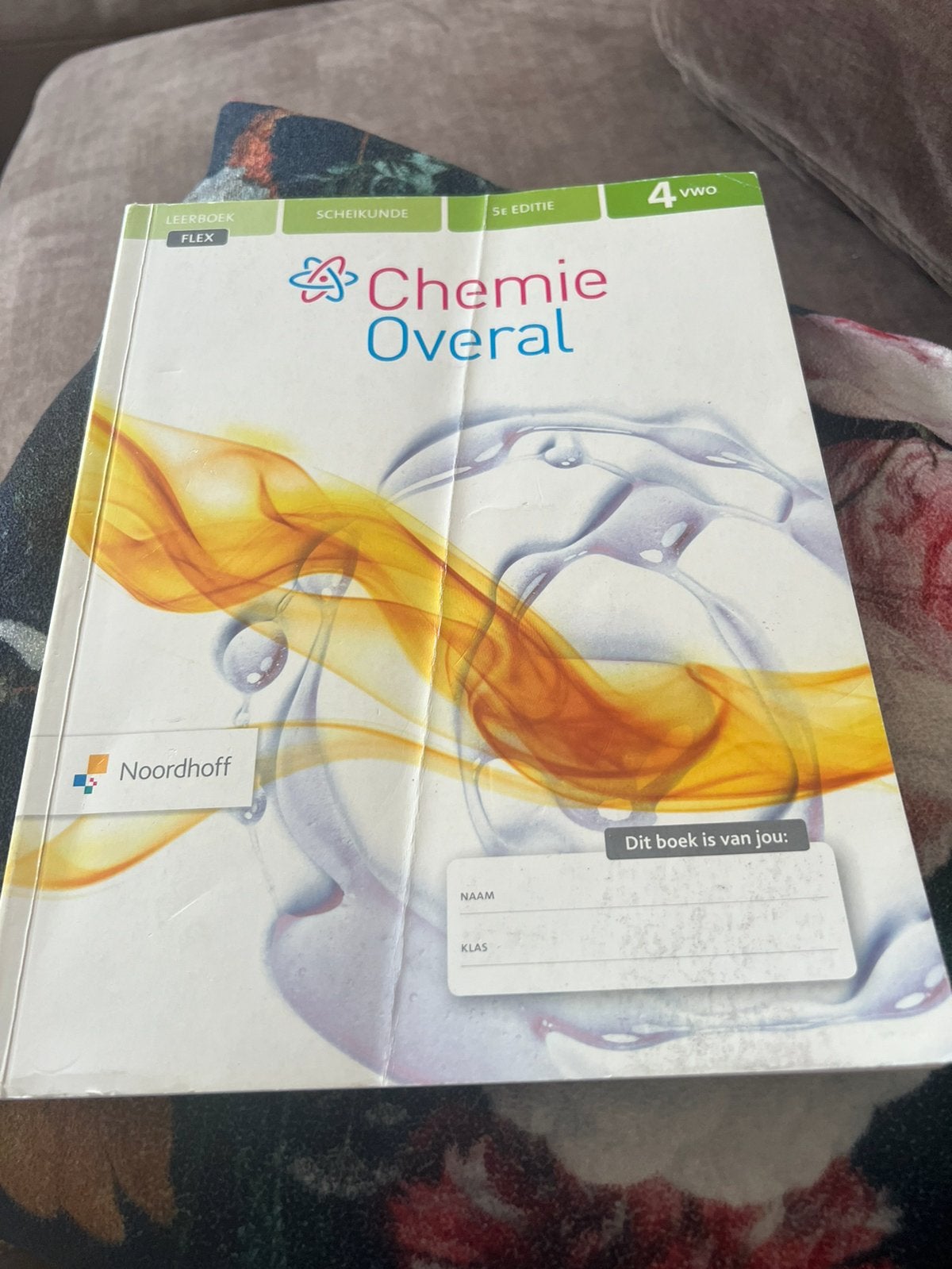 Chemie Overal Scheikunde VWO 4, Boeken, Ophalen of Verzenden, Gelezen, VWO, Scheikunde
