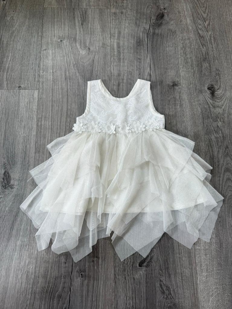 Prachtige witte jurk Little Stitches 3-6 mnd/68cm, Kinderen en Baby's, Babykleding | Maat 68, Ophalen of Verzenden, Zo goed als nieuw
