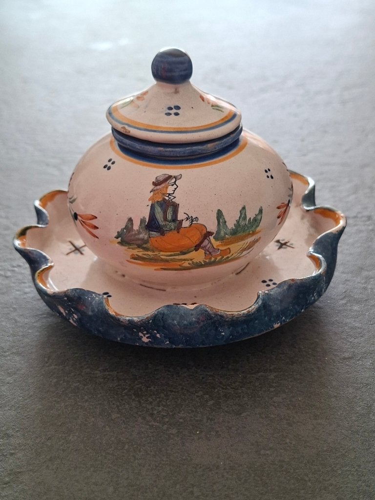 Henriot Quimper France inktpotje, Verzamelen, Ophalen of Verzenden, Huis en Inrichting