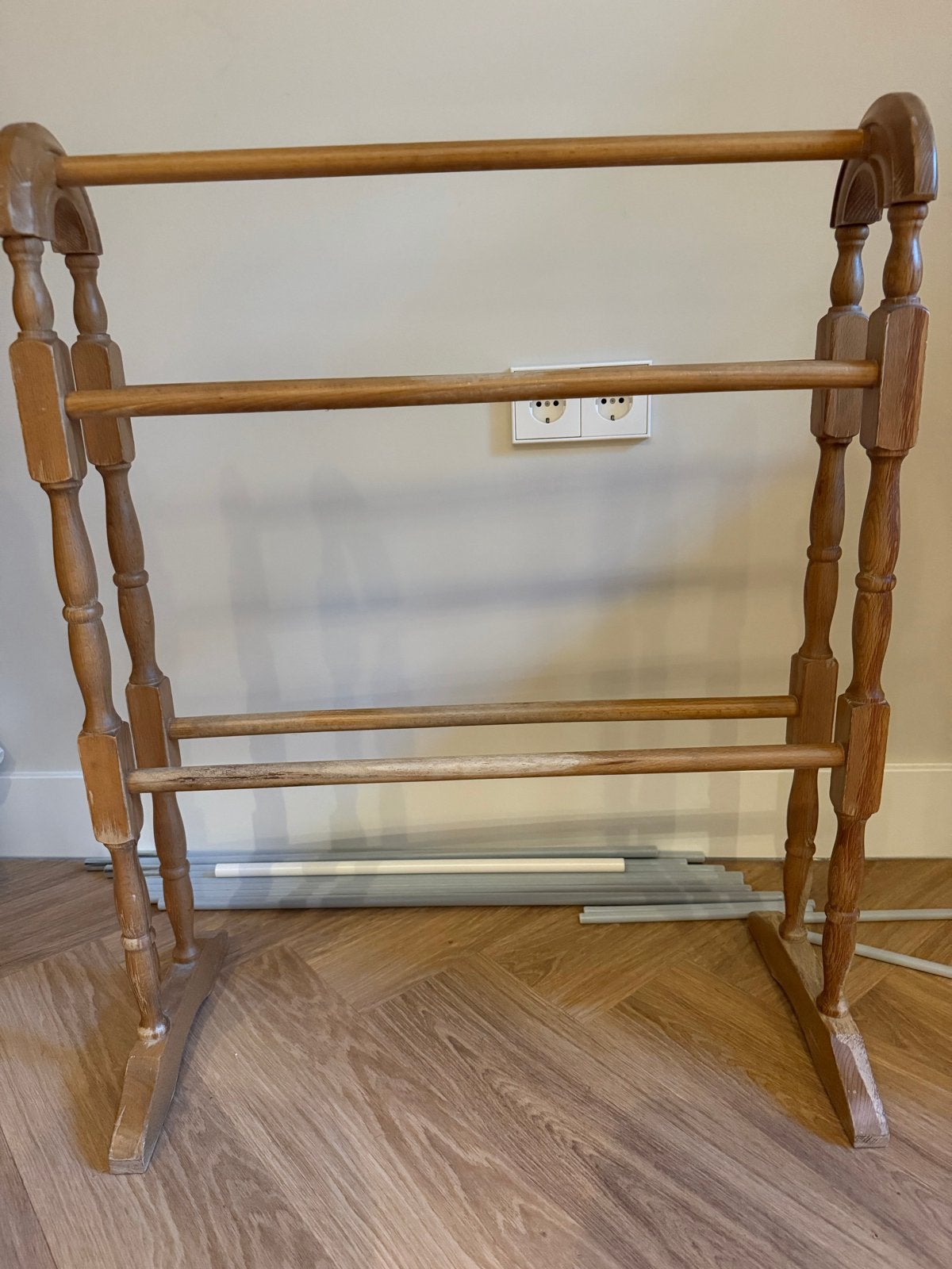 Houten handdoekenrek, Ophalen, Gebruikt