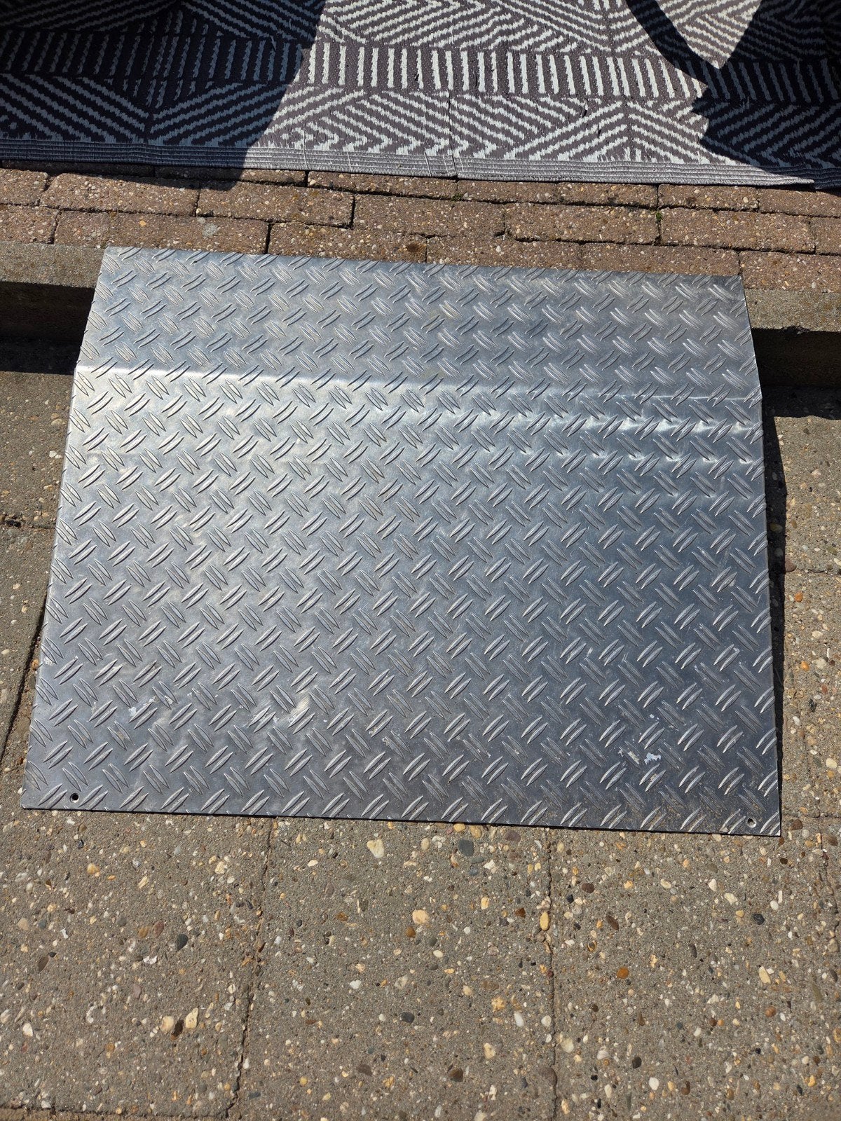 Aluminium traanplaat voor deuren - 82 cm breed, Ophalen of Verzenden, Aluminium