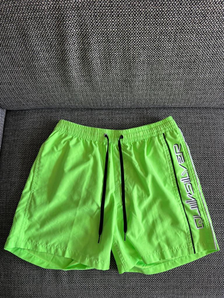 Lime groene jongens zwemshort maat S van Quiksilver, Ophalen, Zo goed als nieuw, Jongen
