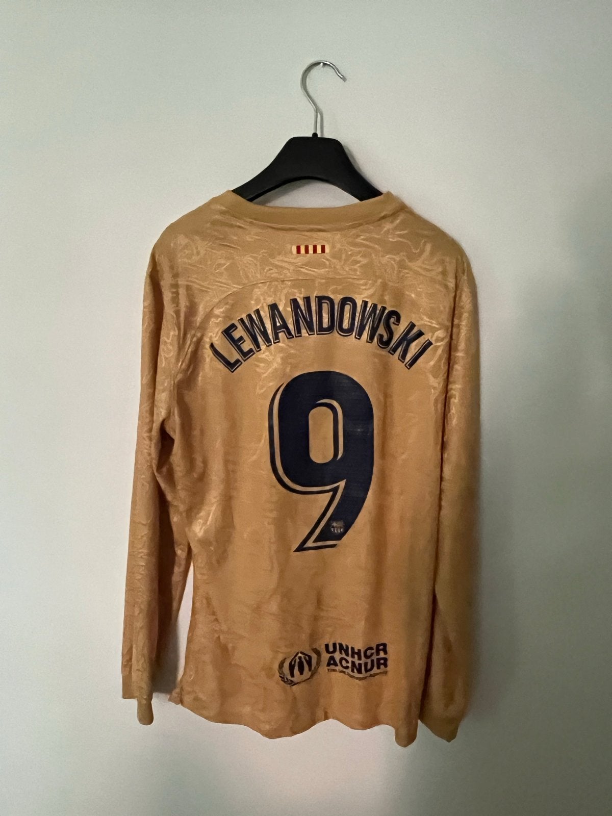 Longsleeve Lewandowski Voetbalshirt Maat L, Maat 52/54 (L), Ophalen of Verzenden, Voetbal, Gedragen