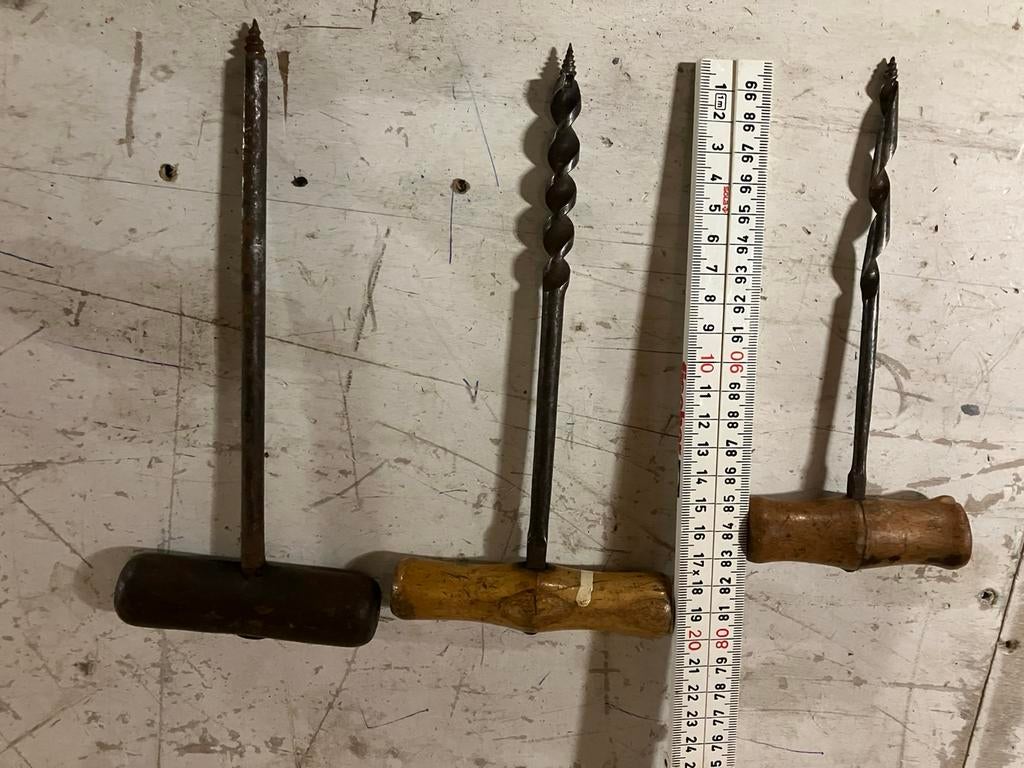 Antiek gereedschap houtboor, Ophalen of Verzenden