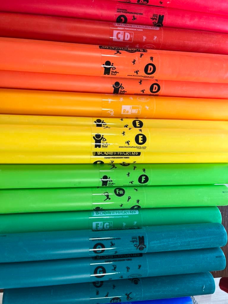 boomwhackers, Ophalen, Zo goed als nieuw, Melodische percussie