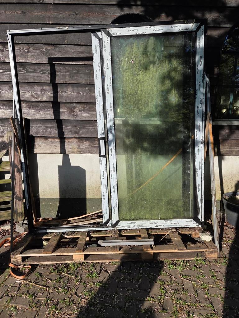 Aluminium aluprof schuifpui  Kleur mat Zwart, 225 cm of meer, Ophalen of Verzenden, Schuifpui, Nieuw