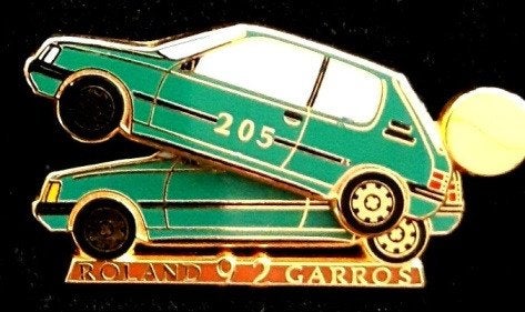 Peugeot 205 Roland Garros 92 pin, Verzenden, Nieuw, Transport, Speldje of Pin