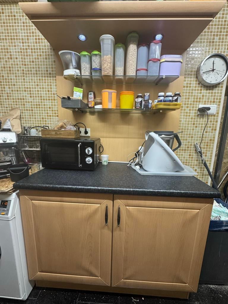 Complete keuken met apparatuur en kasten, Ophalen, Hout, Overige typen, Gebruikt