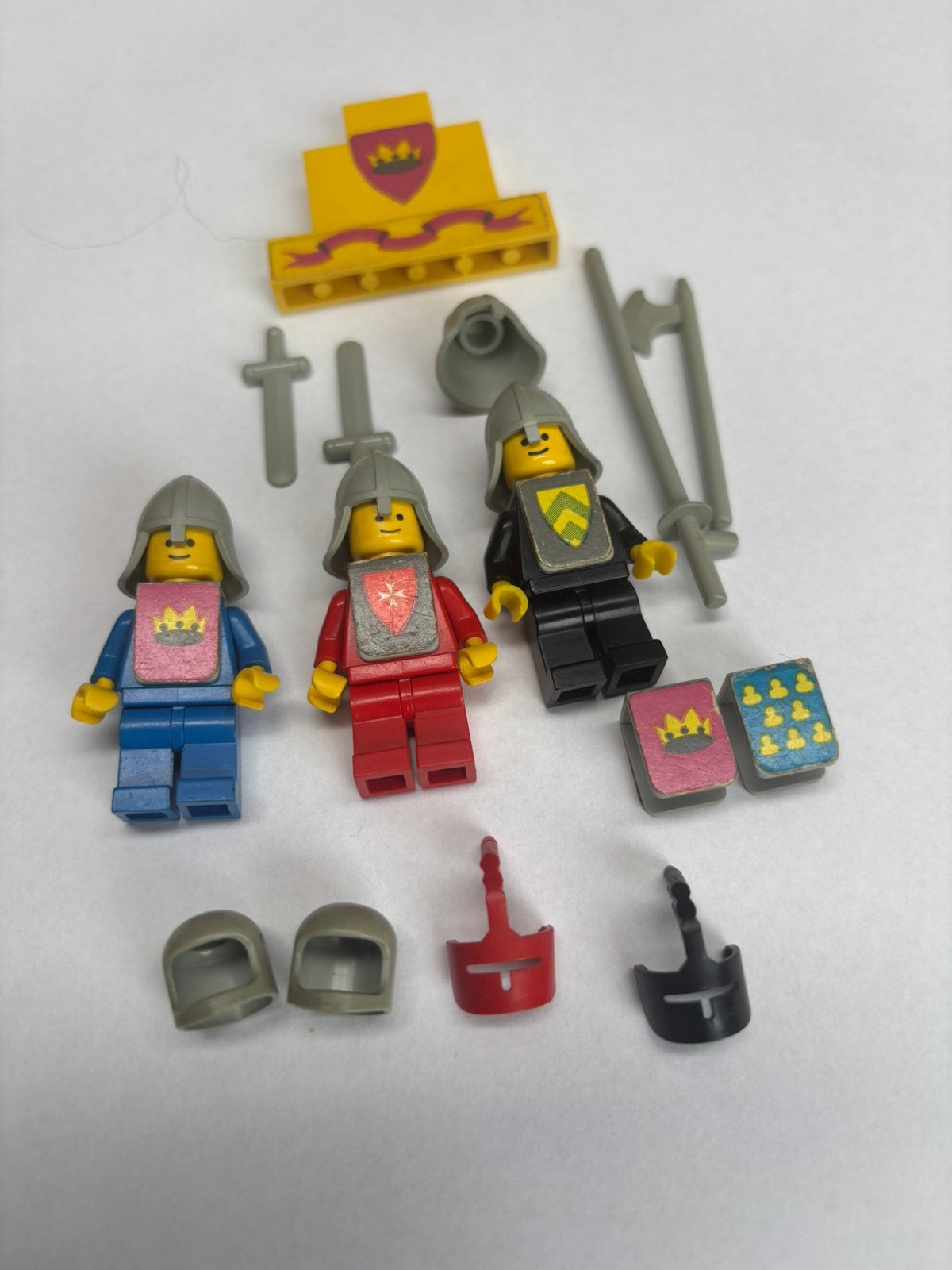 Oude lego ridders kasteel set 375 poppetjes en assecoires, Ophalen, Gebruikt, Losse stenen, Lego