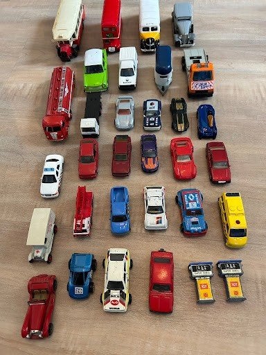 Grote partij vintage modelauto’s (ca. 30 stuks), Ophalen of Verzenden, Gebruikt, Auto