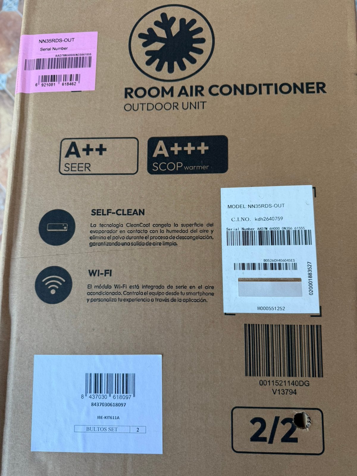 Airco units , nieuw in de doos met wifi ( 10 stuks ), Nieuw, 3 snelheden of meer, Ophalen of Verzenden, 100 m³ of groter