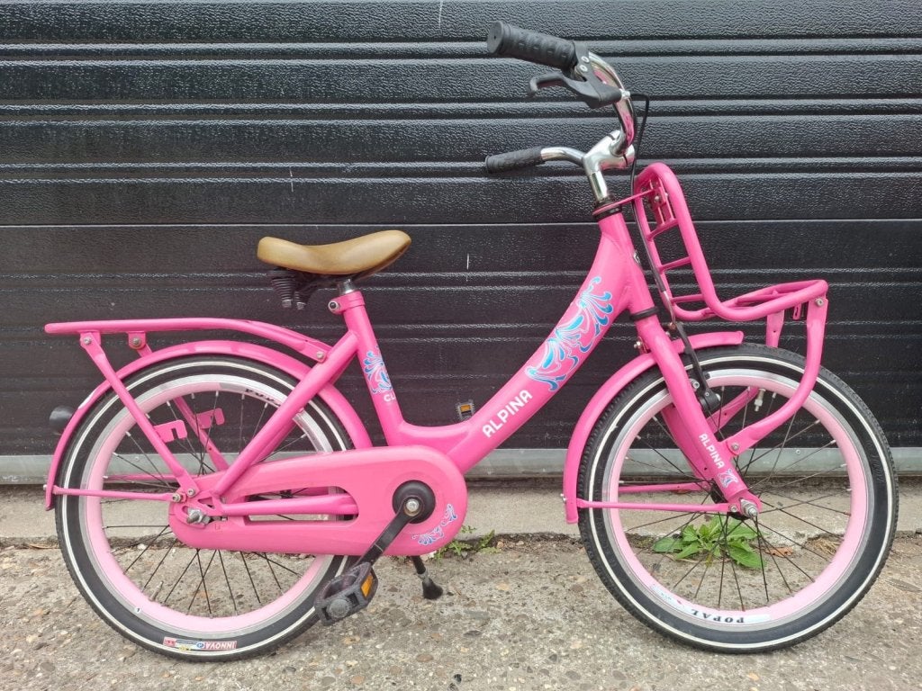 18 inch alpina club meisjesfiets, Terugtraprem, 16 tot 20 inch, Alpina, Niet ingevuld