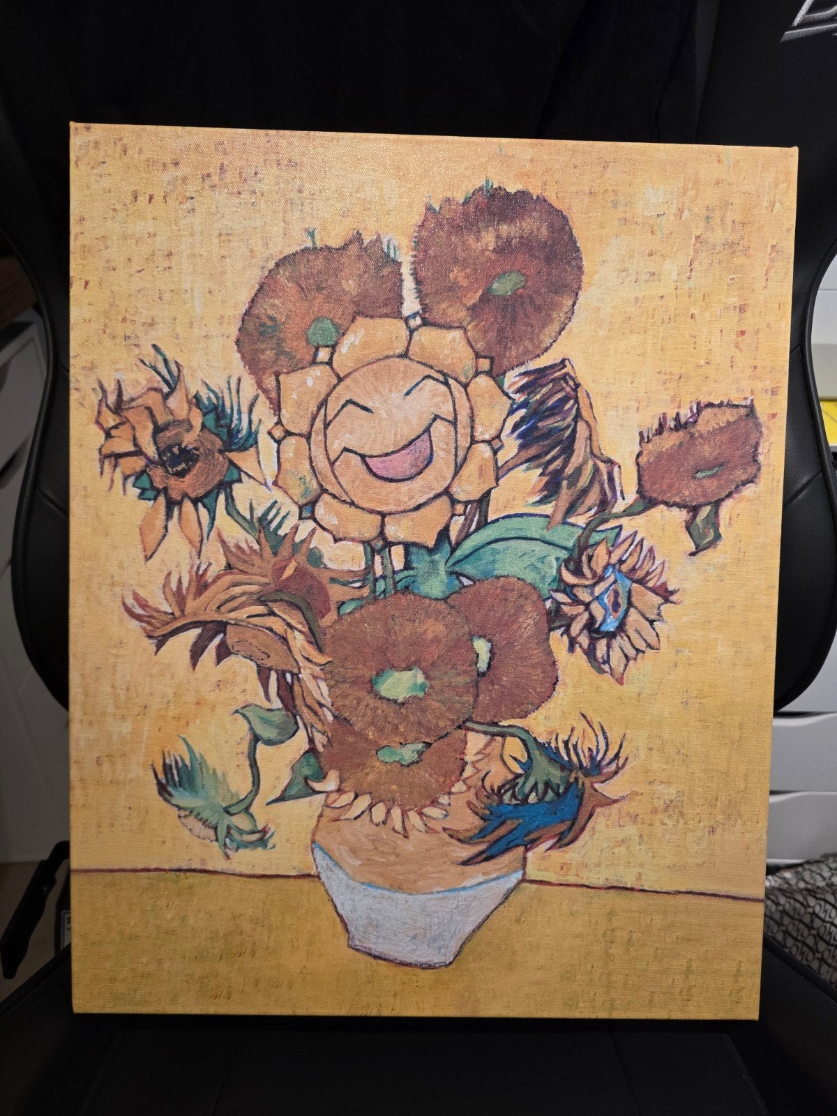 Pokémon Sunflora x Van Gogh Canvas - Pokémon Center London, Ophalen, Nieuw, Overige typen, Foil