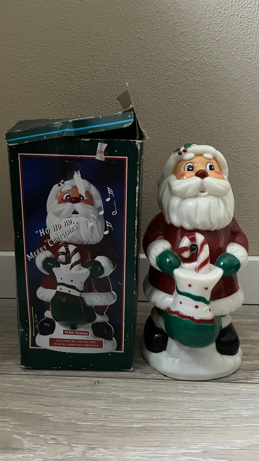 Vintage kerstman met geluid, Ophalen of Verzenden, Zo goed als nieuw