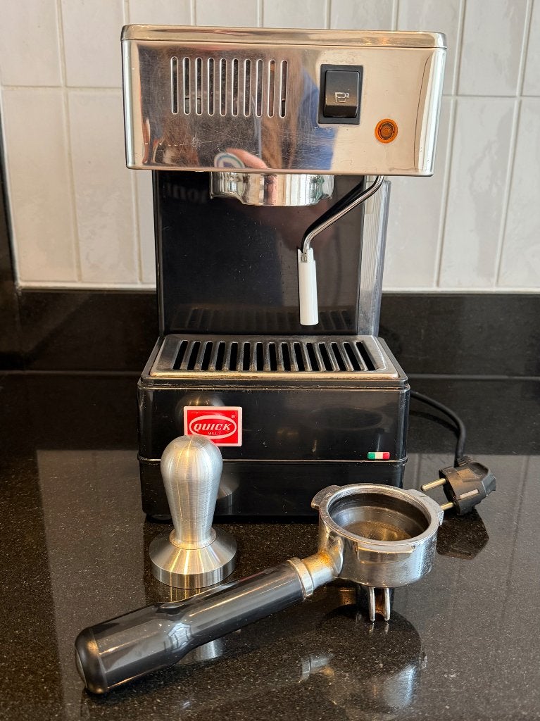 Quickmill 820 espressomachine, Witgoed en Apparatuur, Ophalen, Gebruikt, Espresso apparaat, Gemalen koffie