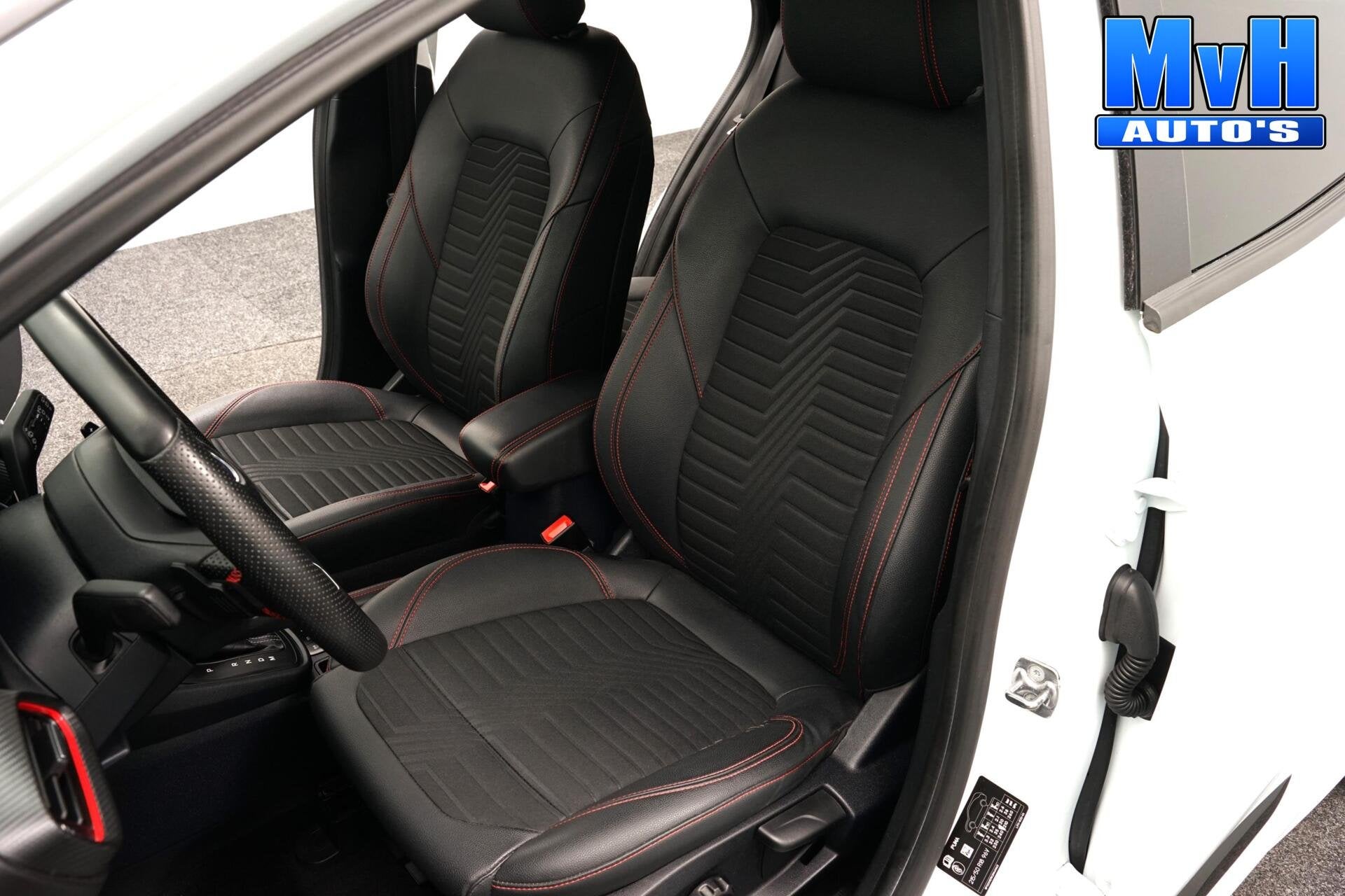 Ford Puma 1.0 EcoBoost Hybrid ST-Line|CAMERA|B&O|LED|LEER, Leder en Stof, Wit, 665 kg, Bedrijf