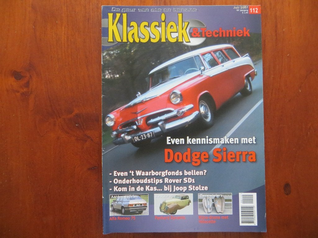 Klassiek & Techniek 112 Dodge Sierra, Alfa Romeo 75, Panhard, Ophalen of Verzenden, Nieuw, Alfa Romeo