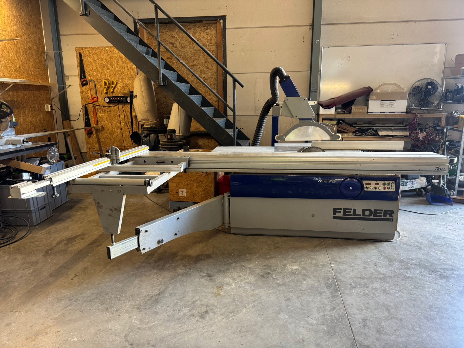 Felder K975 formaatzaag, Ophalen