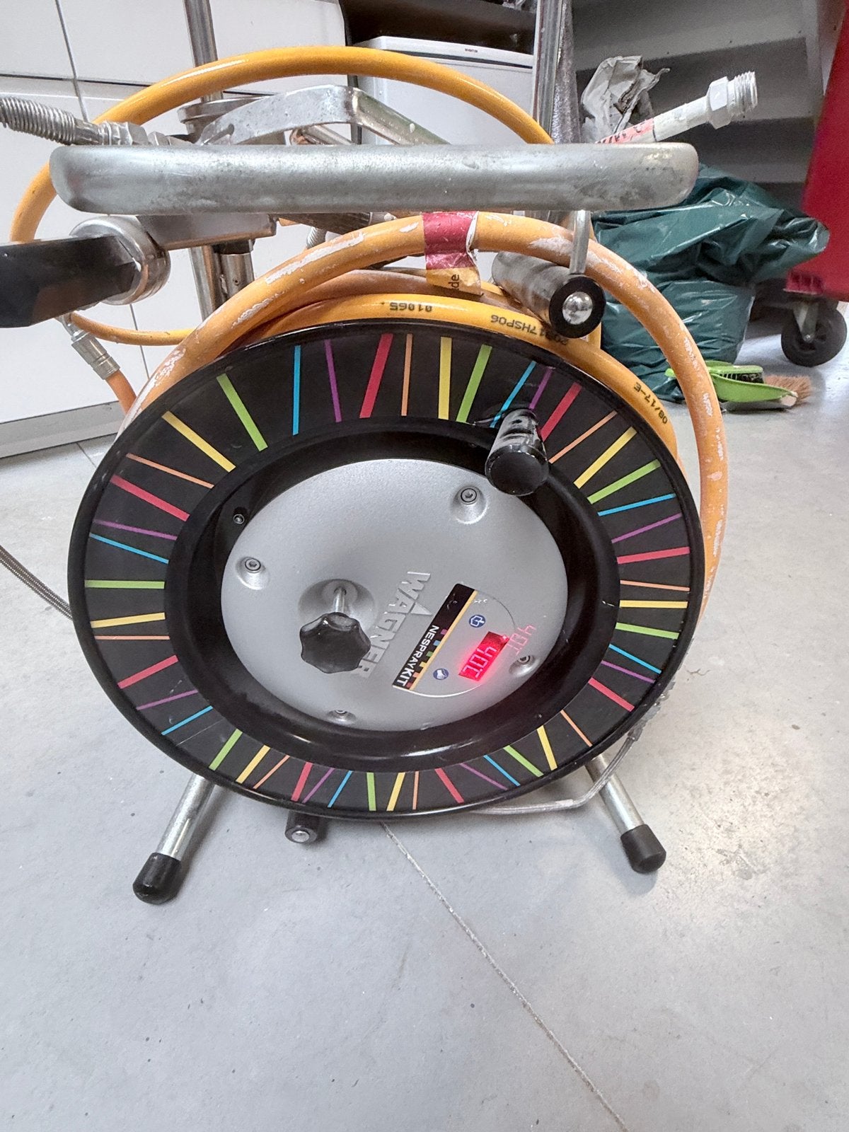 Wagner NesprayKIT verwarmde slanghaspel, MOET WEG, Ophalen, Zo goed als nieuw, Verfspuit of Verfpomp