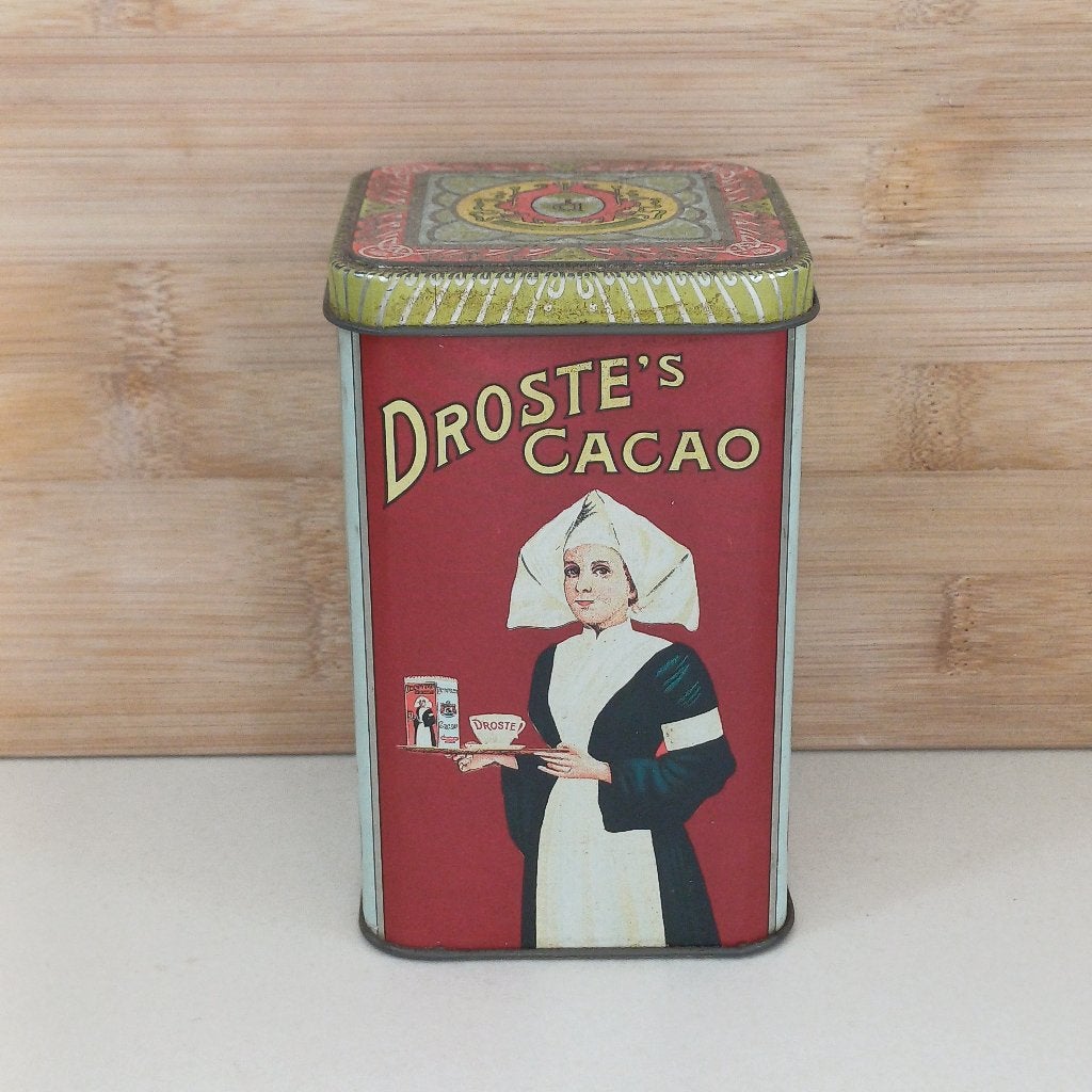 Vintage blik Droste, Verzamelen, Ophalen of Verzenden, Gebruikt, Overige, Droste