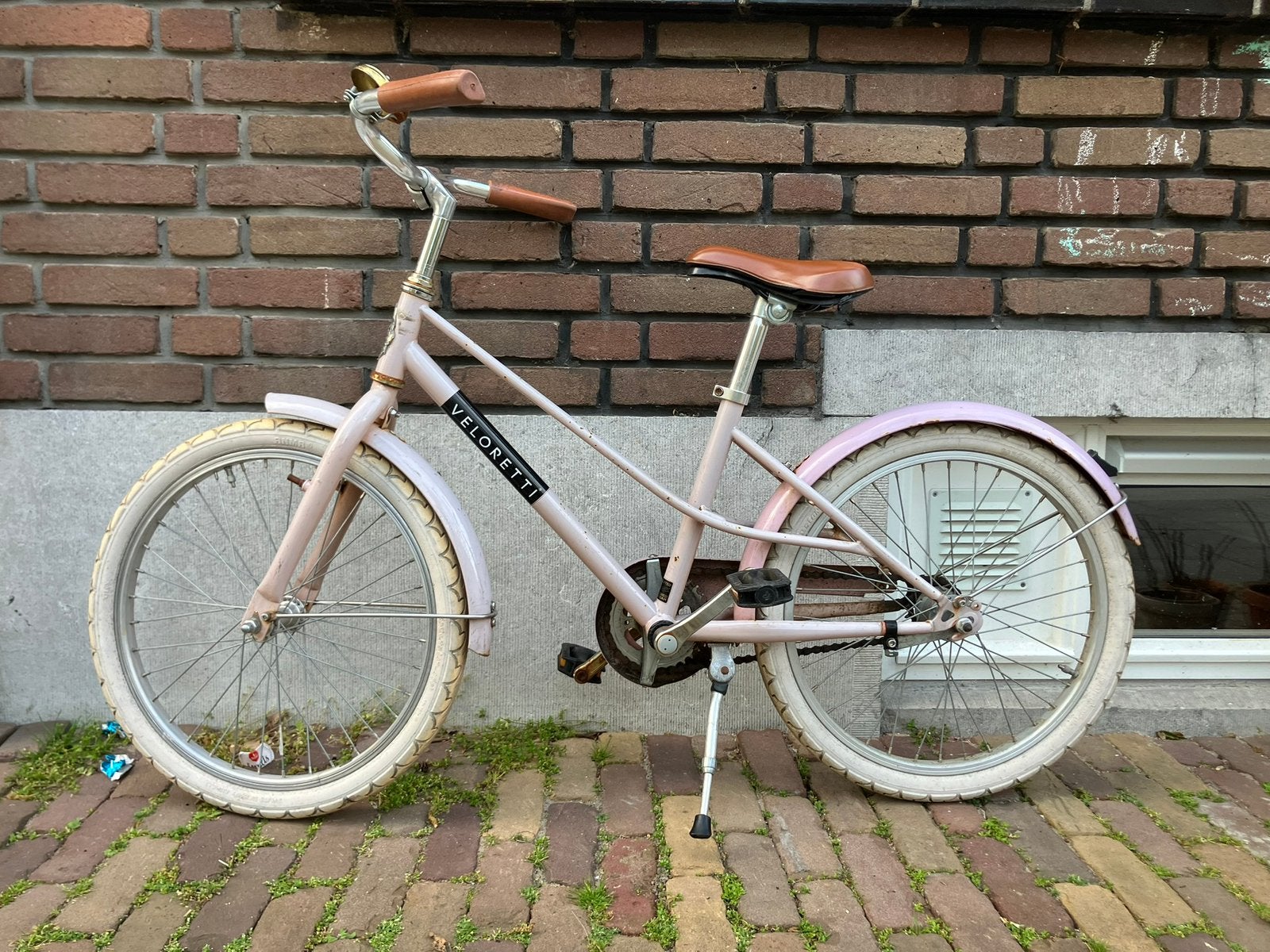 Veloretti Junior blazing salmon, Ophalen, Gebruikt, Terugtraprem, 16 tot 20 inch