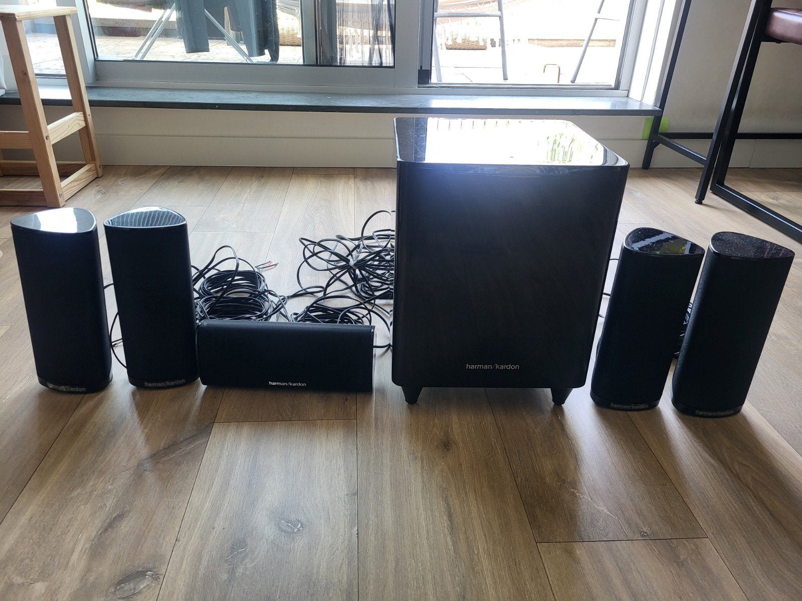 Harman Kardon 5.1 Surround Sound Set – Speakers + Subwoofer, Gebruikt, 70 watt of meer, 5.1-systeem, Overige spelers