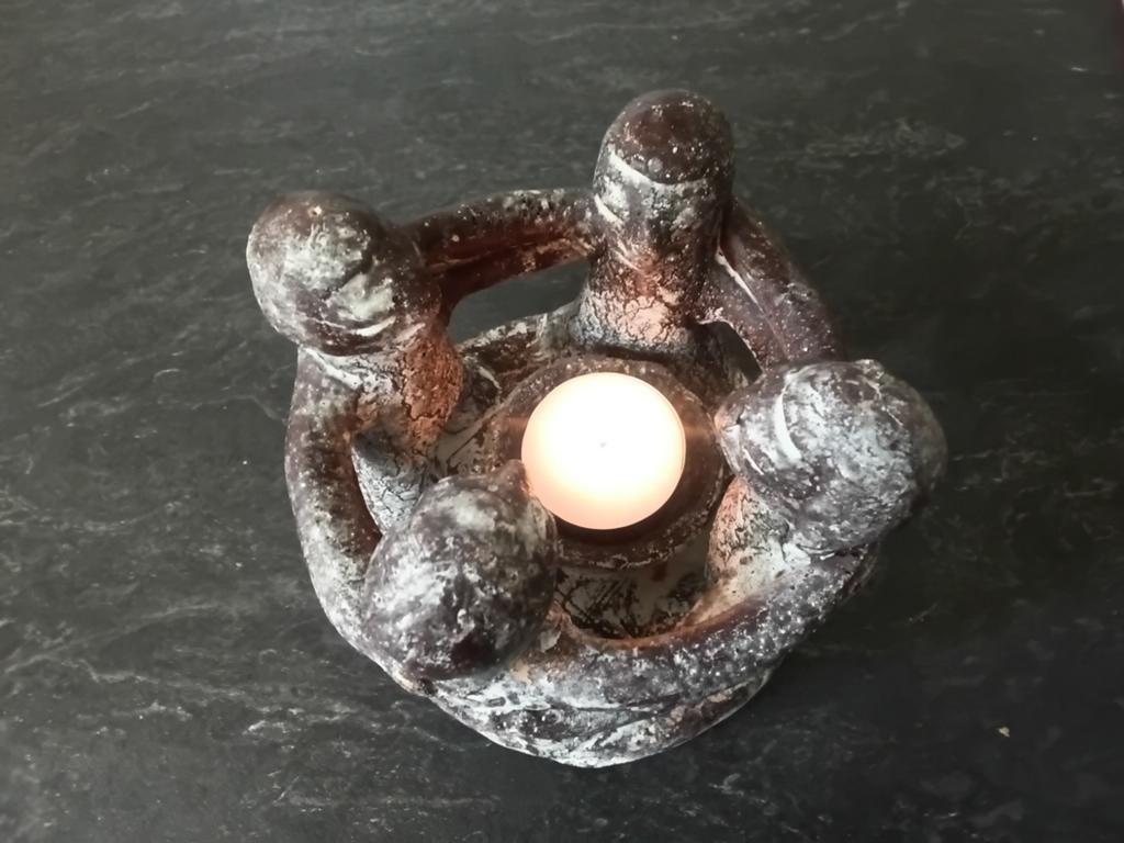 Mooie Mexicaanse vriendenkring mooi beeldje 4 pers., Ophalen of Verzenden