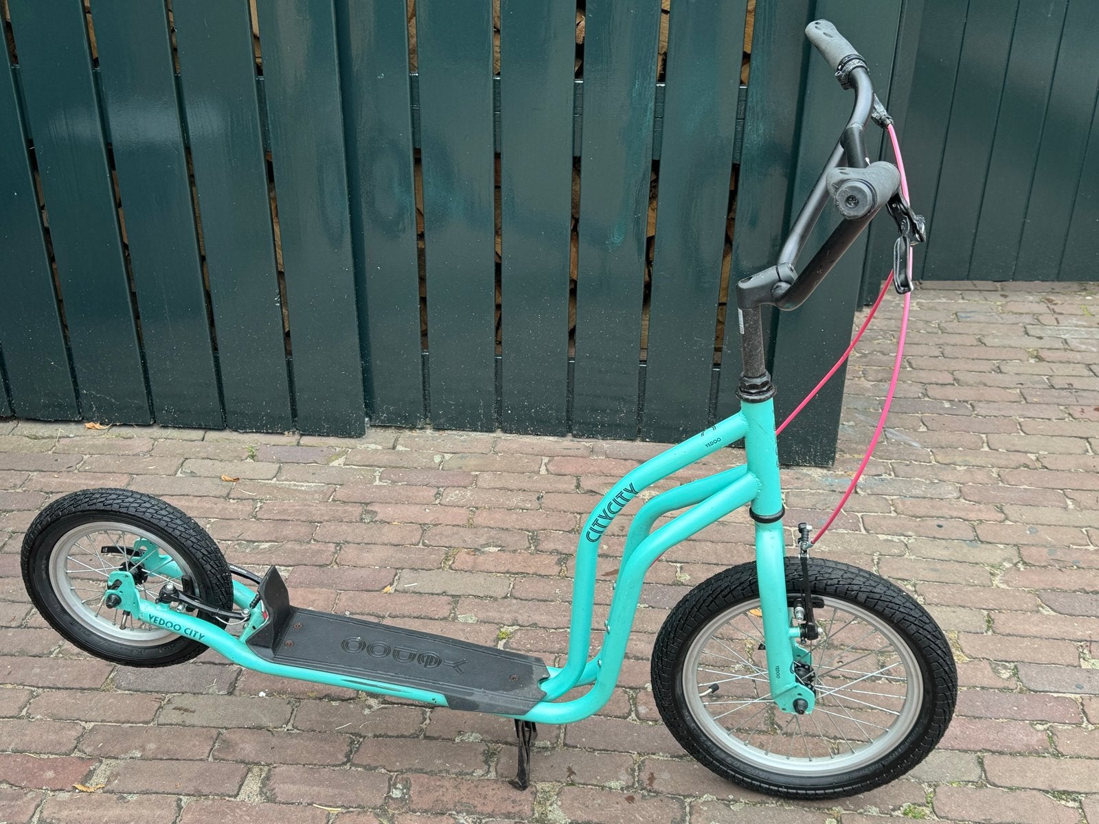Yedoo City step - Turquoise met roze accenten, Fietsen en Brommers, Steps, Ophalen, Gebruikt, Gewone step