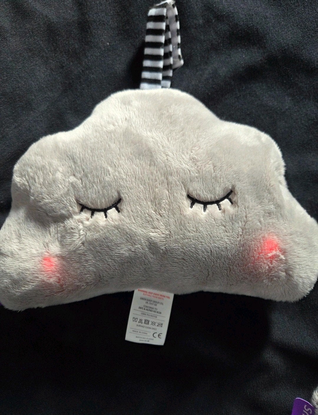 SnuzCloud Knuffel Grey 2stuks beschikbaar, Met geluid, Overige typen, Grijs, Nieuw