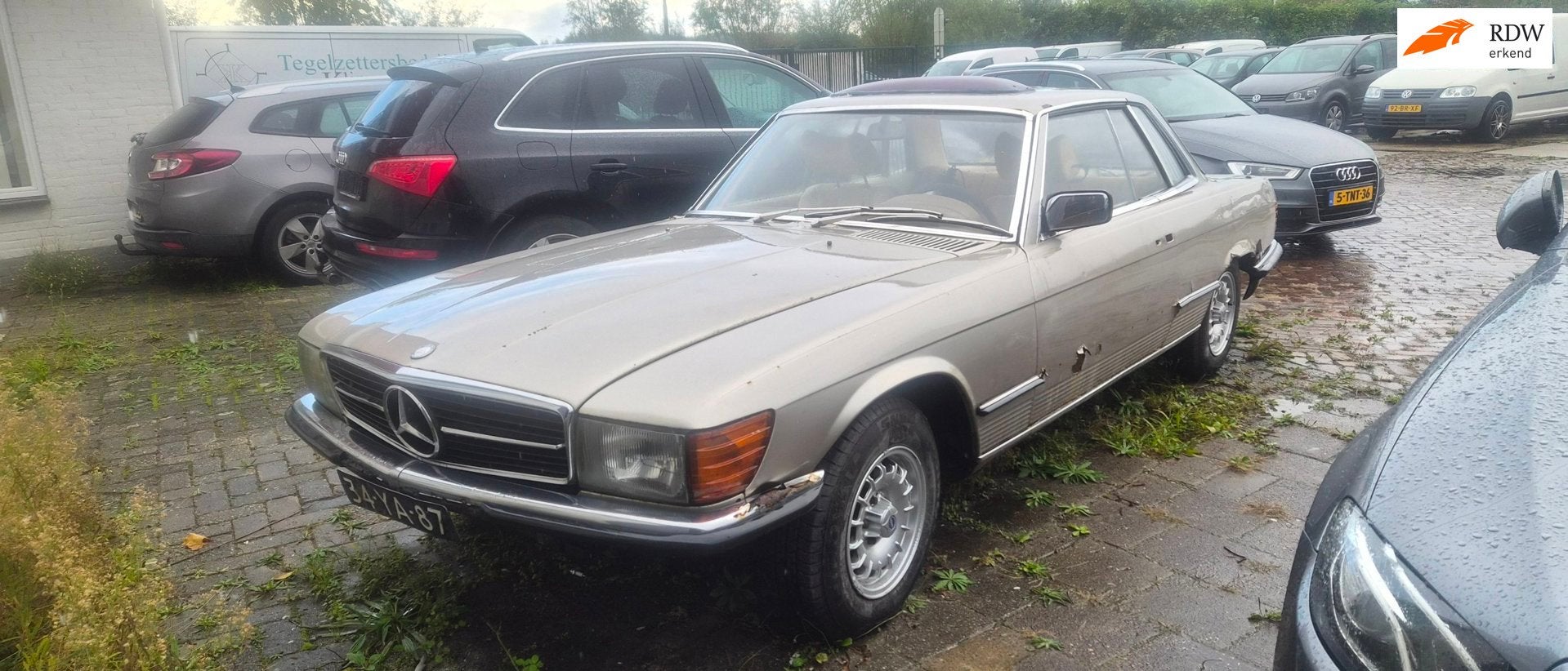 Mercedes-Benz SL-klasse 280 SLC coupé schuurvondst!, Auto's, Achterwielaandrijving, Gebruikt, Handgeschakeld, Geïmporteerd
